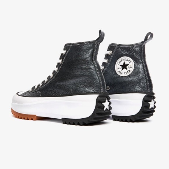 NEW CONVERSE RUN STAR HIKE HIGH TOP METALLIC BLACK - Picture 6 of 8
